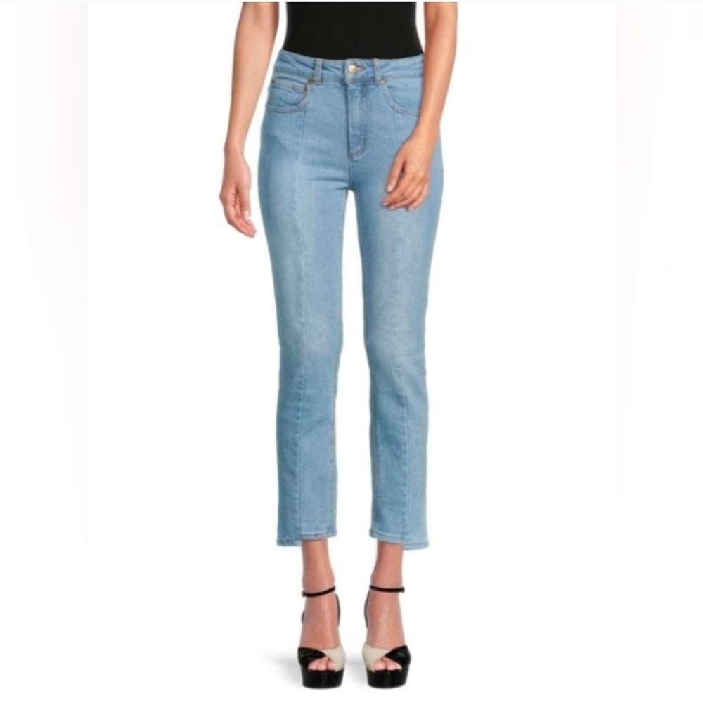 NWOT Cavalli Class Split Seam HR Cropped Jeans Sz 30